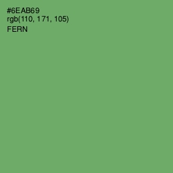 #6EAB69 - Fern Color Image