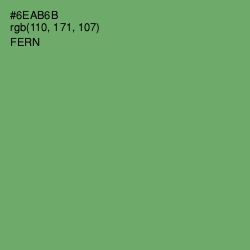 #6EAB6B - Fern Color Image