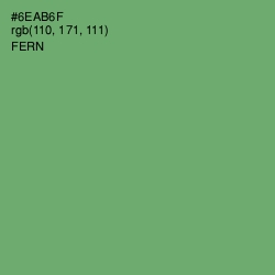 #6EAB6F - Fern Color Image