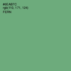 #6EAB7C - Fern Color Image