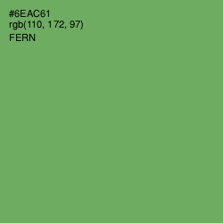 #6EAC61 - Fern Color Image