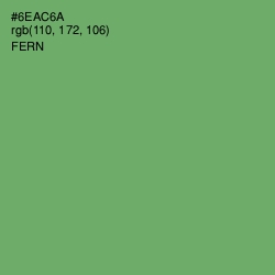 #6EAC6A - Fern Color Image