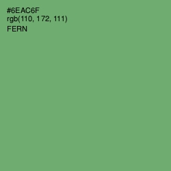 #6EAC6F - Fern Color Image