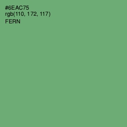 #6EAC75 - Fern Color Image