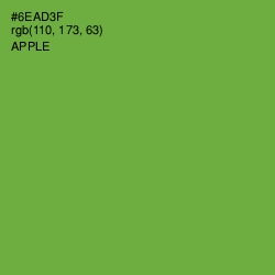#6EAD3F - Apple Color Image