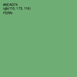 #6EAD74 - Fern Color Image