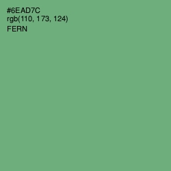 #6EAD7C - Fern Color Image