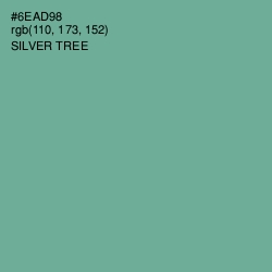 #6EAD98 - Silver Tree Color Image