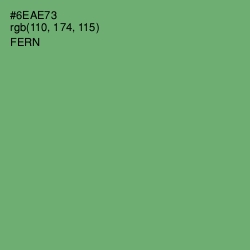 #6EAE73 - Fern Color Image