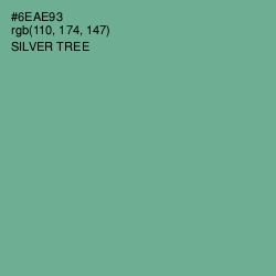 #6EAE93 - Silver Tree Color Image