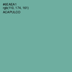 #6EAEA1 - Acapulco Color Image