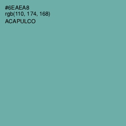 #6EAEA8 - Acapulco Color Image