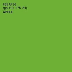 #6EAF36 - Apple Color Image