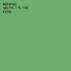 #6EAF6D - Fern Color Image