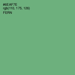 #6EAF7E - Fern Color Image