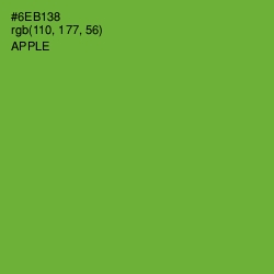 #6EB138 - Apple Color Image