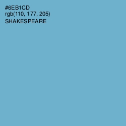 #6EB1CD - Shakespeare Color Image