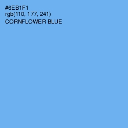 #6EB1F1 - Cornflower Blue Color Image