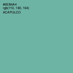 #6EB4A4 - Acapulco Color Image