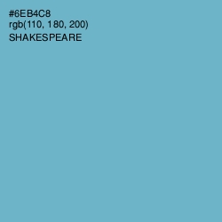 #6EB4C8 - Shakespeare Color Image