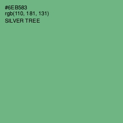 #6EB583 - Silver Tree Color Image