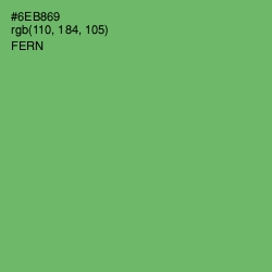 #6EB869 - Fern Color Image