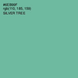 #6EB99F - Silver Tree Color Image