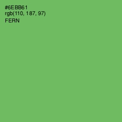 #6EBB61 - Fern Color Image