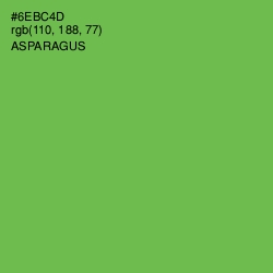 #6EBC4D - Asparagus Color Image