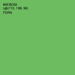 #6EBC60 - Fern Color Image