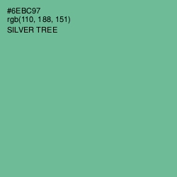#6EBC97 - Silver Tree Color Image