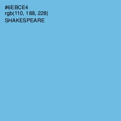 #6EBCE4 - Shakespeare Color Image