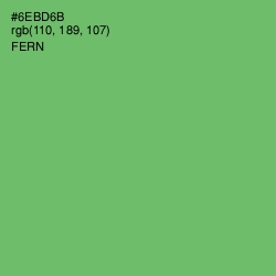 #6EBD6B - Fern Color Image