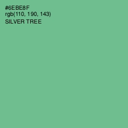 #6EBE8F - Silver Tree Color Image