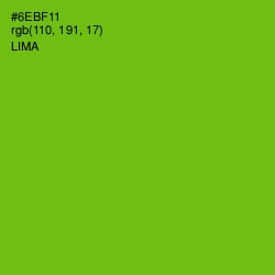 #6EBF11 - Lima Color Image