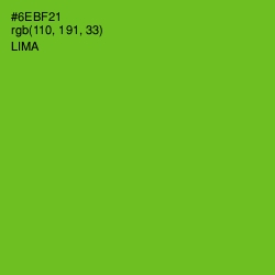 #6EBF21 - Lima Color Image