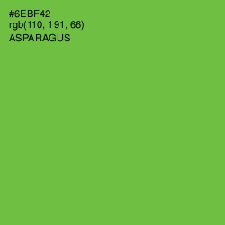 #6EBF42 - Asparagus Color Image
