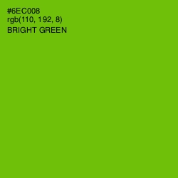 #6EC008 - Bright Green Color Image