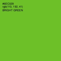 #6EC029 - Bright Green Color Image