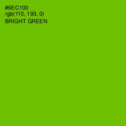 #6EC100 - Bright Green Color Image