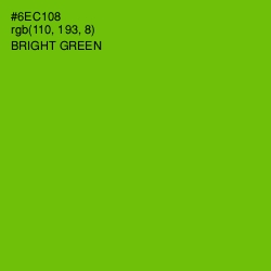 #6EC108 - Bright Green Color Image