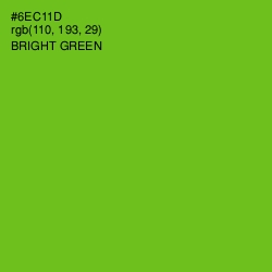 #6EC11D - Bright Green Color Image