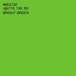 #6EC132 - Bright Green Color Image