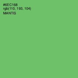 #6EC168 - Mantis Color Image