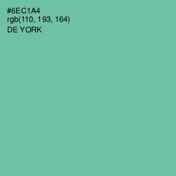 #6EC1A4 - De York Color Image