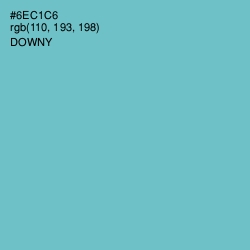 #6EC1C6 - Downy Color Image