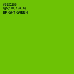 #6EC206 - Bright Green Color Image