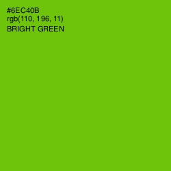 #6EC40B - Bright Green Color Image