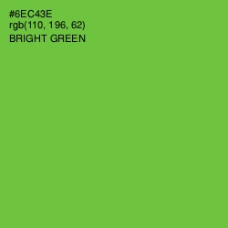 #6EC43E - Bright Green Color Image