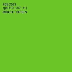 #6EC529 - Bright Green Color Image